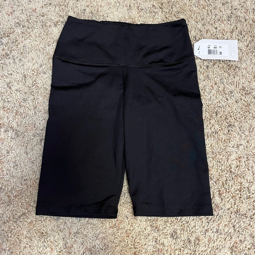 Black biker dance shorts from Ella Dancewear size small